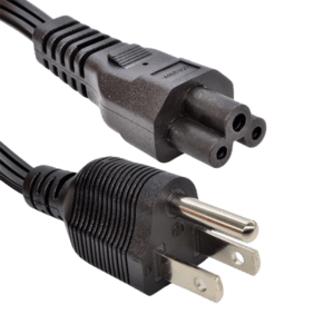 Cable De Poder Para Cargador De Laptop Tipo Trebol 1.5mts