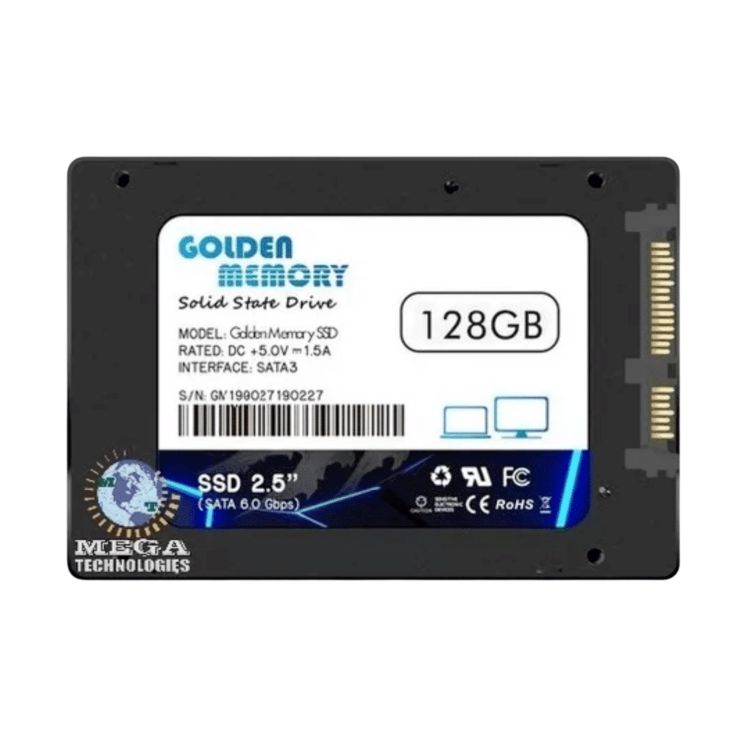 Disco Solido SSD 128Gb, 2.5, 3D NAND Sata III, Golden