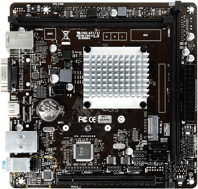 Tarjeta Madre Biostar J4125NHU, Procesador Intel Celeron J4125 Integrado, 2 DDR4, 2 Sata3, 2 USB 3.1, 6 USB 2.0, 1 Pci-e, Vga/Hdmi