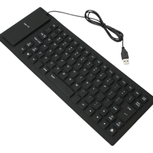 Teclado flexible de silicona USB plegable resistente al agua